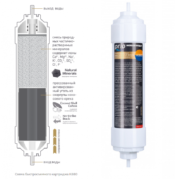 Prio Новая вода K880 (2-ст. постфильтр-минерализатор)