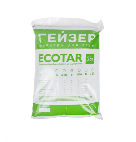 Гейзер Ecotar (Экотар) B мешок 25л