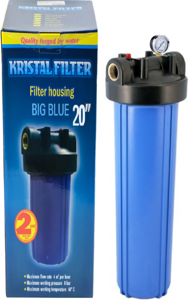 Kristal Filter 1" 20BB синий с манометрами